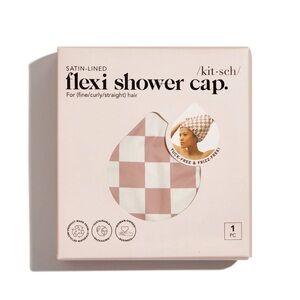 Kit.sch Satin-Lined Flexi Shower Cap